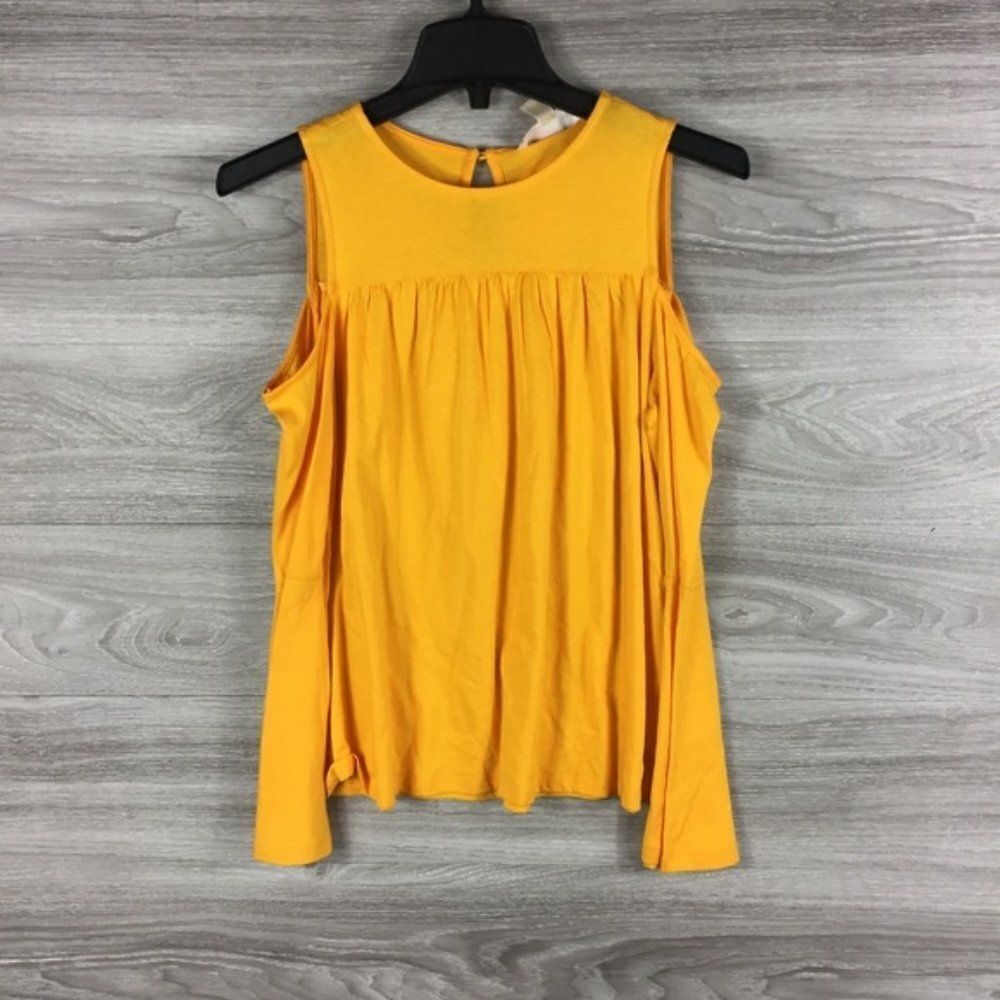 Michael Kors Yellow Open Shoulder Long Sleeve size XS